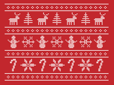 Ugly Christmas Sweater by Danelle Cheney on Dribbble