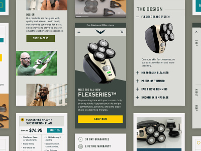 Freedom Grooming e commerce shopify ui ui design ux ux design web design