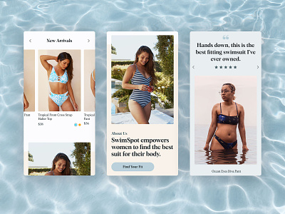 SwimSpot shopify ecommerce e-commerce ux ui web design ux design ui design