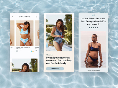 SwimSpot e commerce ecommerce shopify ui ui design ux ux design web design