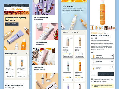 milk_shake ecommerce shopify ui ui design ux ux design web design