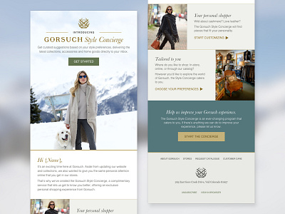 Gorsuch Style Concierge Email