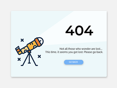 404 page - DailyUI 008