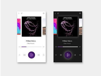 Music player - DailyUI 009 app dailyui mobile music musicplayer ui ux