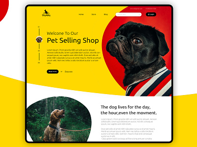 Dog Selling Shop adobe illustrator adobe photoshop cc app branding design logo ui ux web website