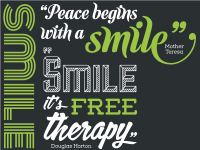Smile quotes wall collage dental dentist quotes smile typography