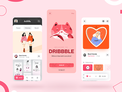 Dribbble app redesign concept
