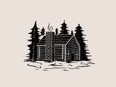 Cabin in the woods by Austin Moncada