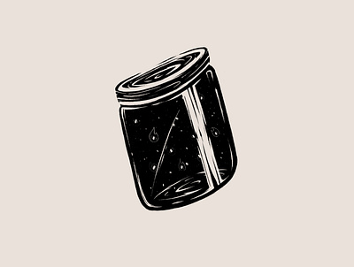 Fire Flies in a Jar by Austin Moncada camping camping drawing cozy cozy cabin cute illustrations design sprint forest great outdoors hand crafted hand drawn hand drawn illustration lodge mason jar outdoor illustration outdoors wilderness wilderness illustration wildlife wood logo