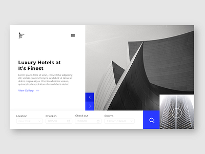 Design Sprint #1 (Hotel website ui ) design design sprint hotel website minimal web design modern website ui ux web web design