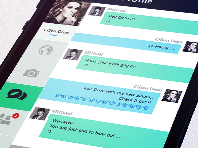 Profile Screen app chat flat icon ios phone profile ui user