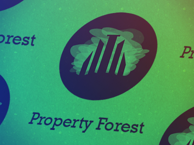 Property Forest brand builder forest icon logo print real estate tree