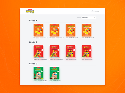 Book Reader app clean design flat icon icons landing page ui ux