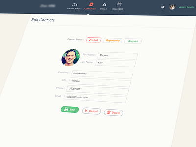 Simple Form application contact design edit flat from icon save ui user ux web