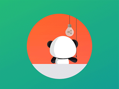 Share and Earn animation earn flat gift graphics panda share