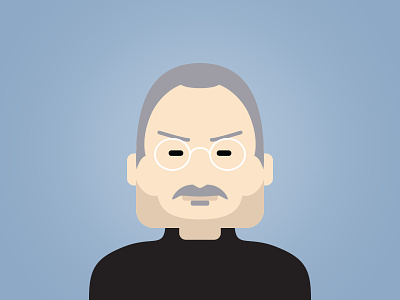 Steve Jobs – The Visionary archetype celebrity character good.co illustration steve jobs vector