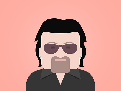 Bono – The Humanitarian archetype bono celebrity character good.co illustration vector