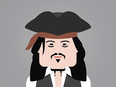 Captain Jack Sparrow archetype captain jack sparrow celebrity character good.co illustration vector