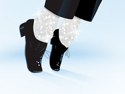 Michael Jackson Dancing Shoes dancing illustration lean michael jackson shoes