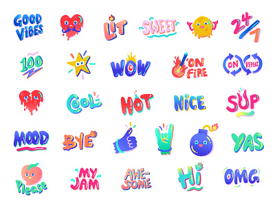 Pandora iMessage Stickers Set