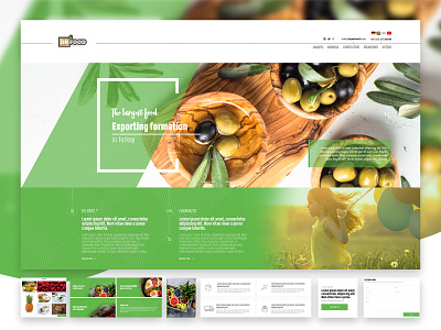 Fresh Design export fresh green main page multipage slider vegetables