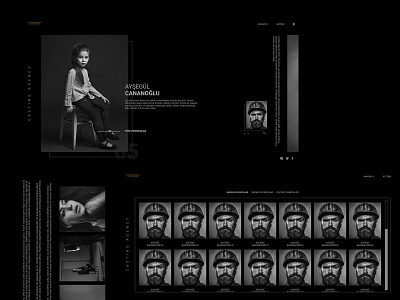 UI Design for Cast Agency actor actress agency black black design cast cast agency design good mobile app pages slider ui design web web design webdesign webdesigner