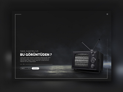 Old Television Website Design