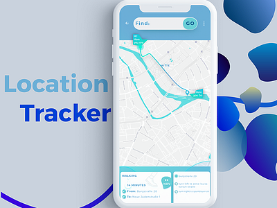 Location Tracker | Daily UI 020 dailyui dailyui020 design illustration interface design ui ux