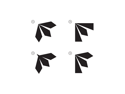Exploring the F black branding design letter line logo minimal symbol typography