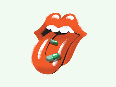 THE QUEEN'S GAMBIT X THE ROLLING STONES adobe illustrator brushes icon illustration logo symbol typography vector