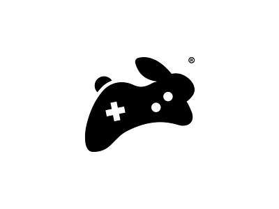 Golden Rabbit, Logo Symbol games gold joystick logo minimal online rabbit store symbol