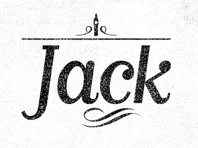 Jack 2d icon illustration letter logo stamp typeface typography vector wordmark