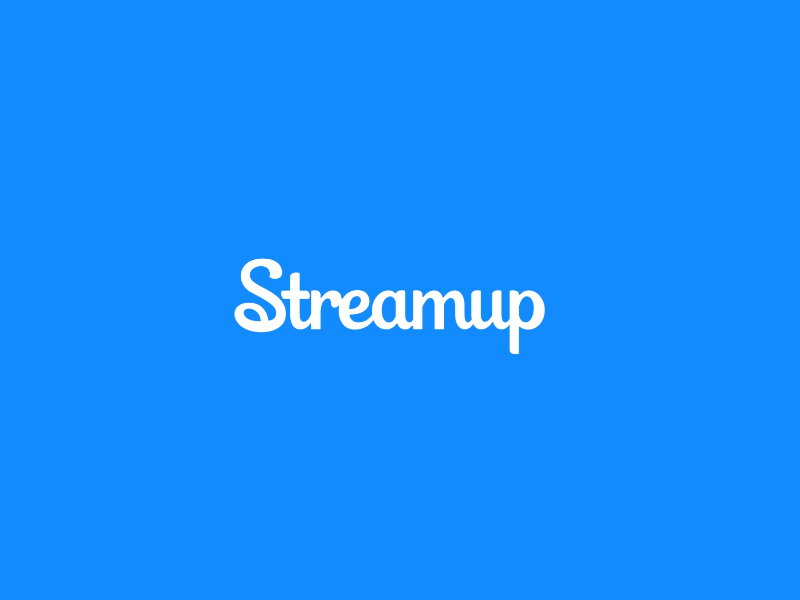 Streamup Logo Build 2d after effects anim animated animated gif animation build logo mograph motion motion graphics shape layers