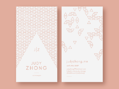 Personal Business Cards business business card design minimal pattern professional triangle