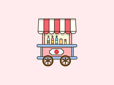 Candy Shop on Wheels adobe candy candy shop candy vector cartoon design graphic art graphics illustration illustrator vector vector art vector artwork wheel