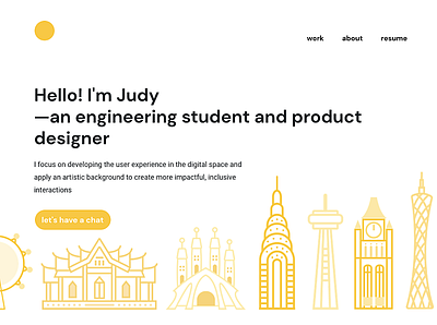 New personal website design illustration landingpage landmarks live personal personal brand personal portfolio portfolio student studentdesigner travel university website website design worldwide