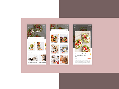 Jack Cook Mobile adobe xd app cooking app design food ios kitchen restaurant app ui ux