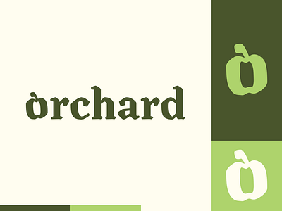Peachtober day 27: Orchard apple branding design illustration illustrator logo orchard peachtober typography vector
