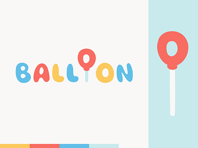 Peachtober day 30: Balloon balloon branding design illustrator logo peachtober typography vector
