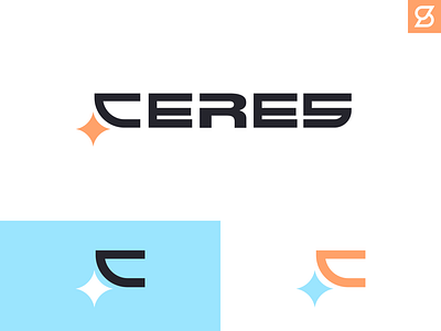 Ceres logo rebrand branding design icon illustration logo sci fi space star typography vector