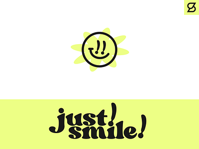 just! smile! logo concept