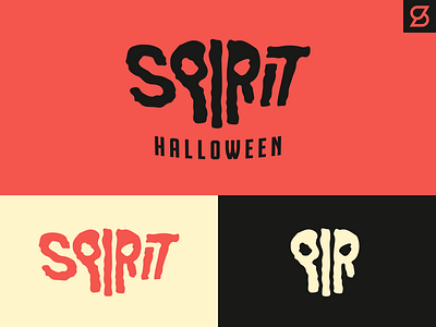 Spirit Halloween rebrand concept branding halloween logo rip scary skull spirit spooky vector