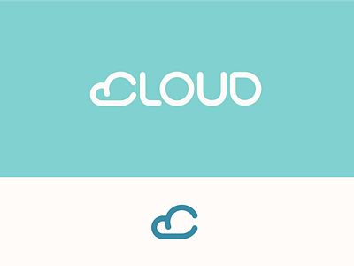 Peachtober day 3: Cloud branding cloud illustrator inktober lettermark logo peachtober sky sun typography weather