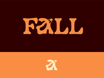 Peachtober day 6: Fall autumn branding fall ghost halloween illustrator logo phantom typography vector