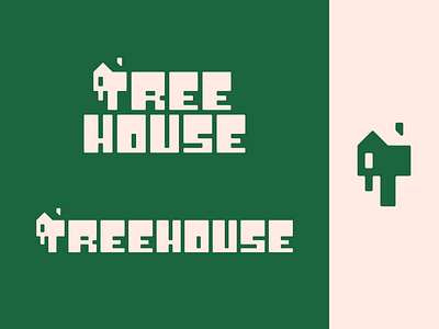 Peachtober day 7: Treehouse branding home house illustrator inktober logo peachtober tree treehouse typography