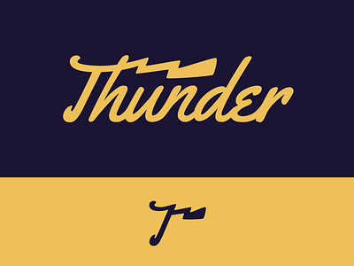 Peachtober day 9: Thunder bolt branding illustrator inktober lightning logo peachtober thunder typography vector weather