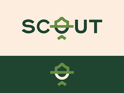 Peachtober day 14: Scout boyscout branding camping hat logo outdoors scout typography vector