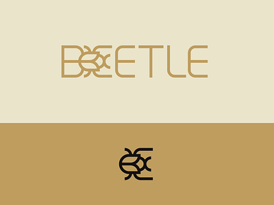 Peachtober day 29: Beetle beetle branding bug egypt egyptian illustrator inktober logo peachtober typography