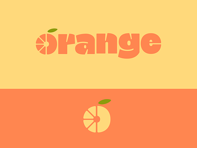 Peachtober day 30: Orange branding flat design fruit inktober logo orange peachtober typography vector