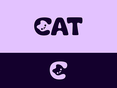 Peachtober day 31: Cat branding cat design halloween inktober kitten logo peachtober silhouette typography